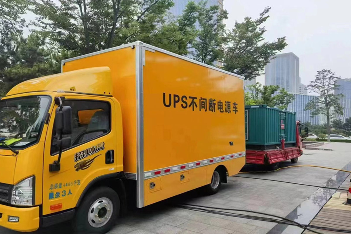 石林发电机租赁施工现场