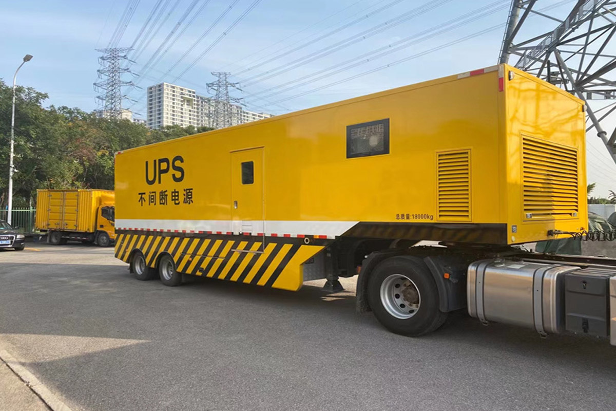石林发电机租赁施工现场